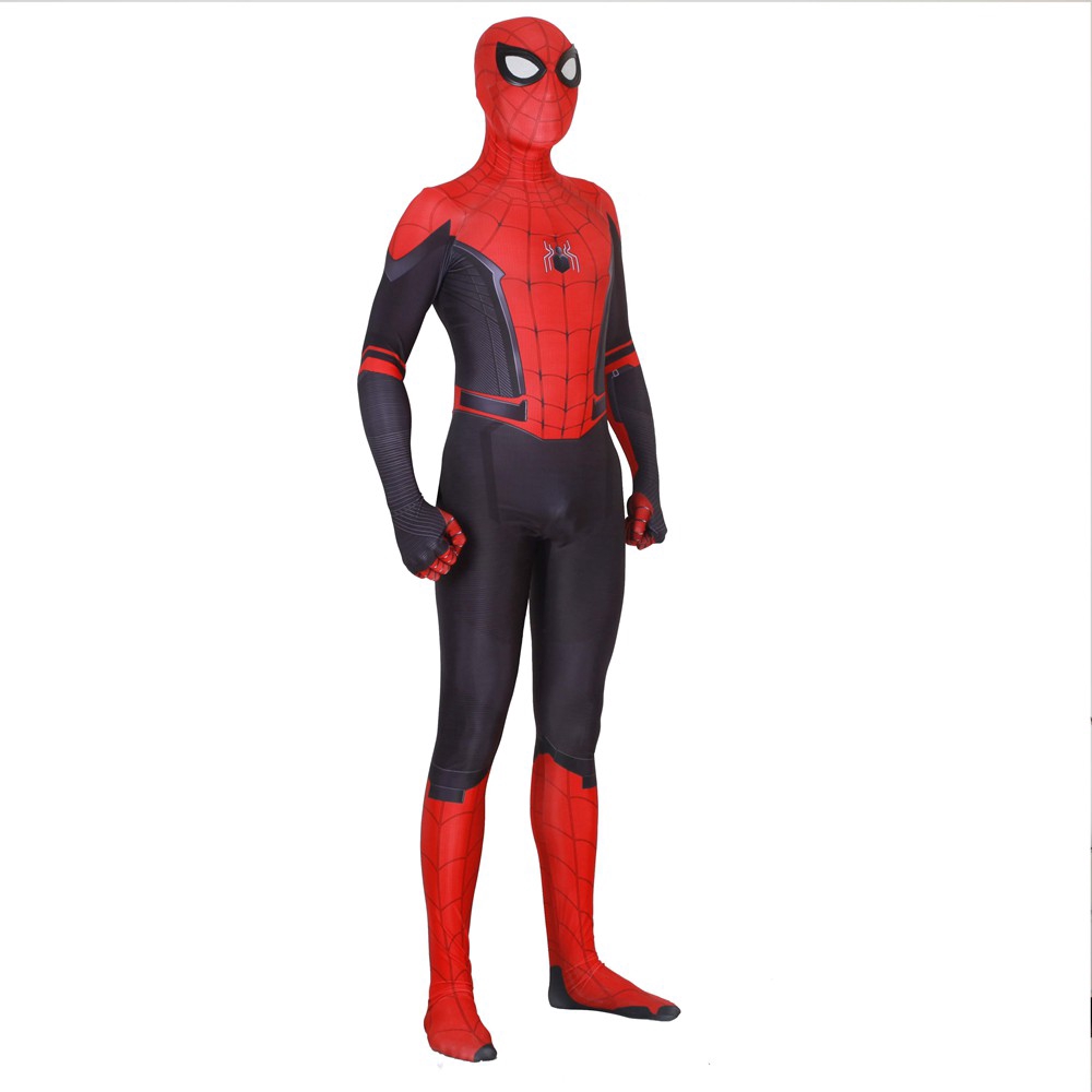 UJGM Adult Kids Boys SpiderMan Far From Home Peter Parker Cosplay Costume Spider  Man Zentai Bodysuit