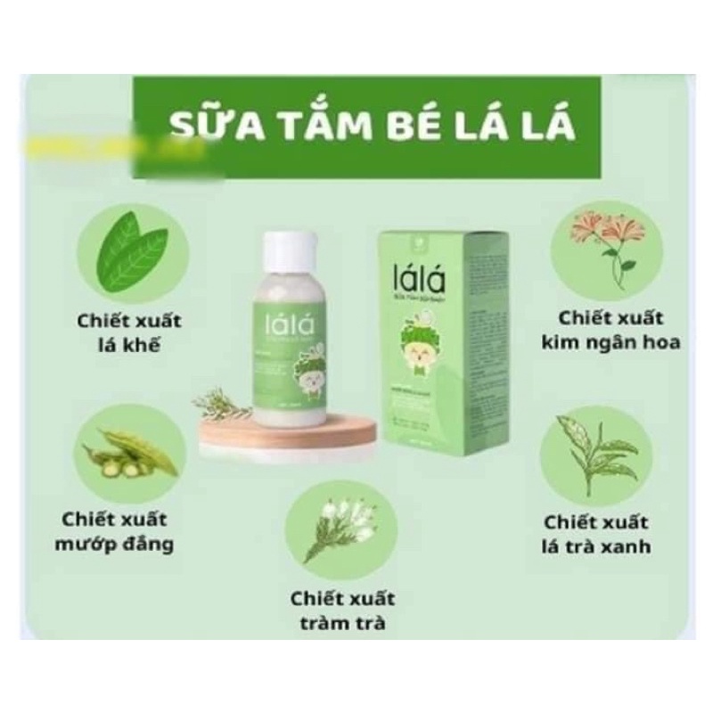 Sữa tắm gội Baby LACO Lá Lá - Làm sạch và bảo vệ làn da bé