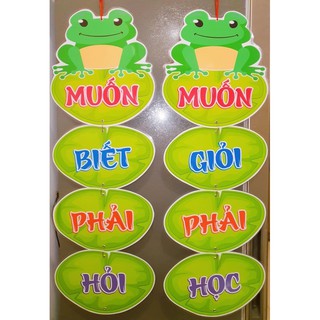 Dây trang trí mẫu Ếch - Đồ dùng dạy học Ruby