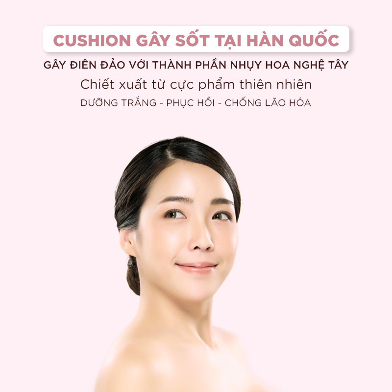 Phấn nước GILAA LONG WEAR DD CUSHION - SPF50+/PA+++ (1 lõi x 13g) | BigBuy360 - bigbuy360.vn