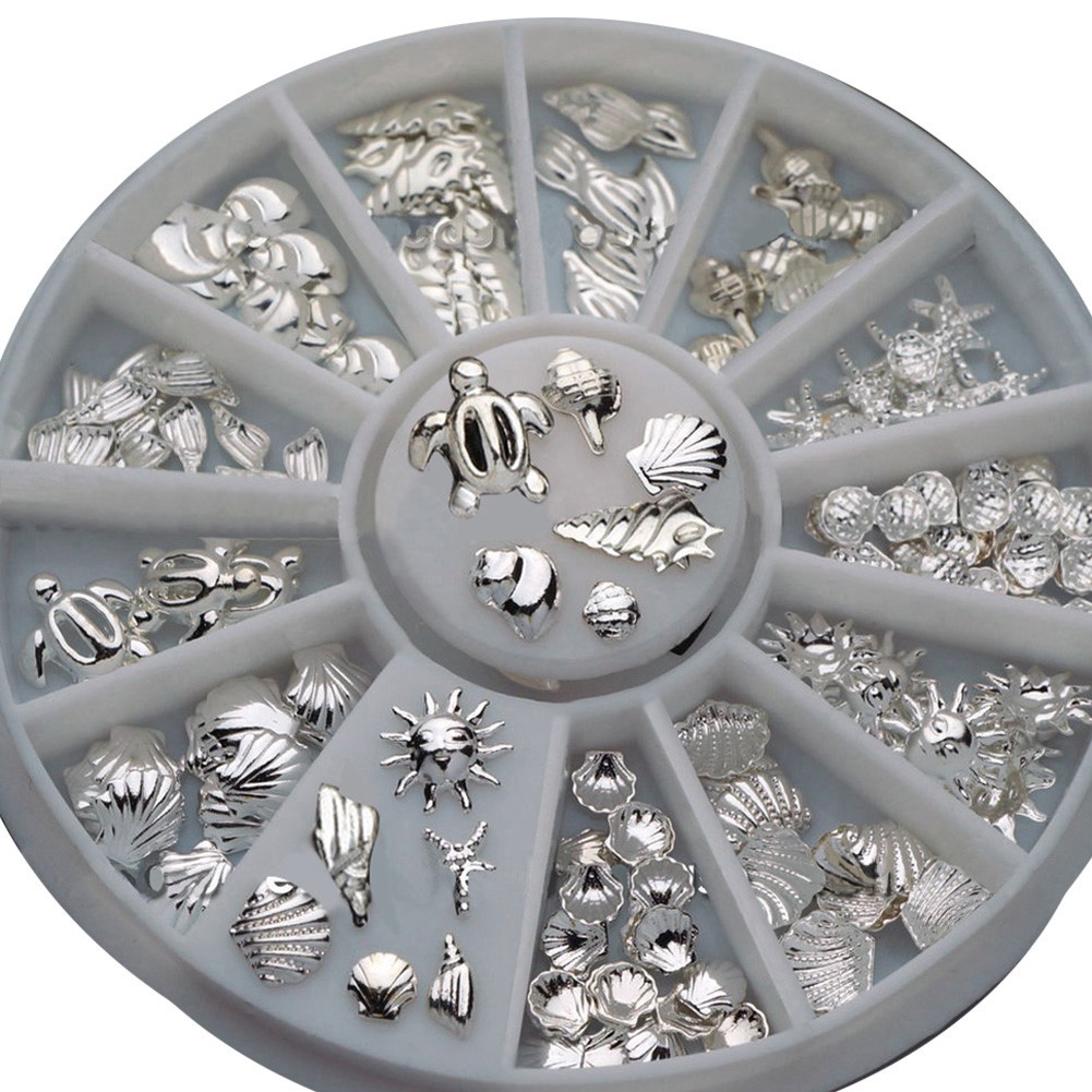 Set 120 phụ kiện trang trí móng tay xinh xắn