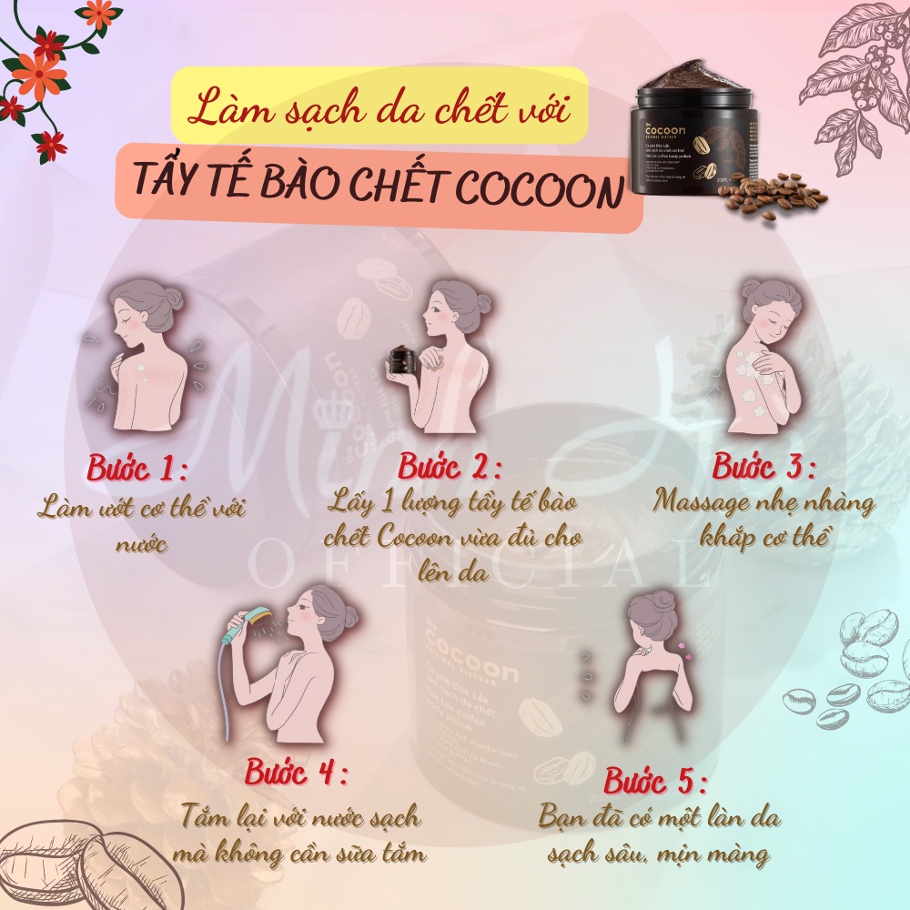 Tẩy tế bào chết toàn thân cà phê Cocoon Dak Lak Coffee Body Polish 200ml | WebRaoVat - webraovat.net.vn