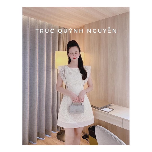 Ren thêu mẫu mới có 2 màu trắng, kem khổ 130cm