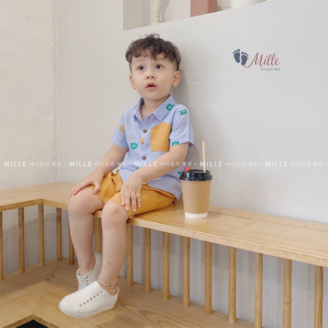 SET BỘ SƠ MI BÉ TRAI SIÊU ĐẸP