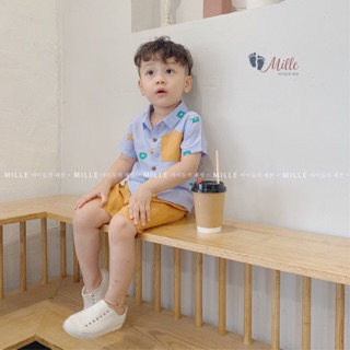 Set bộ sơ mi bé trai siêu đẹp