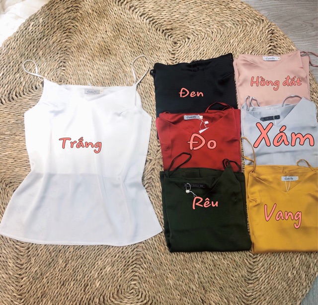 Áo 2 dây lụa satin nhiều màu | BigBuy360 - bigbuy360.vn