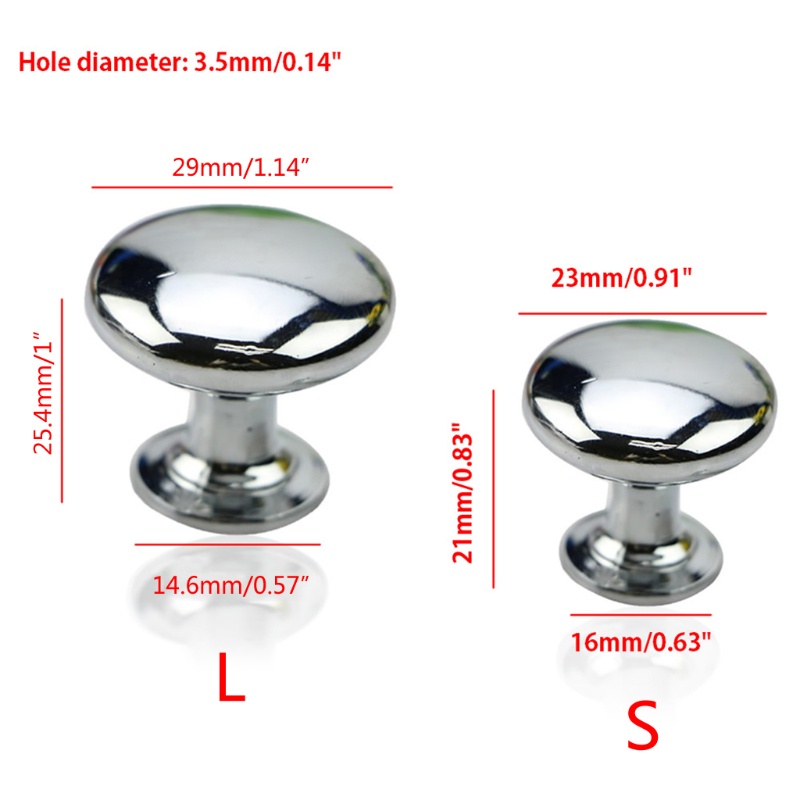 Tay Nắm Cửa Tròn Bằng Hợp Kim Màu Sắc Bạc Phong Cách Vintage