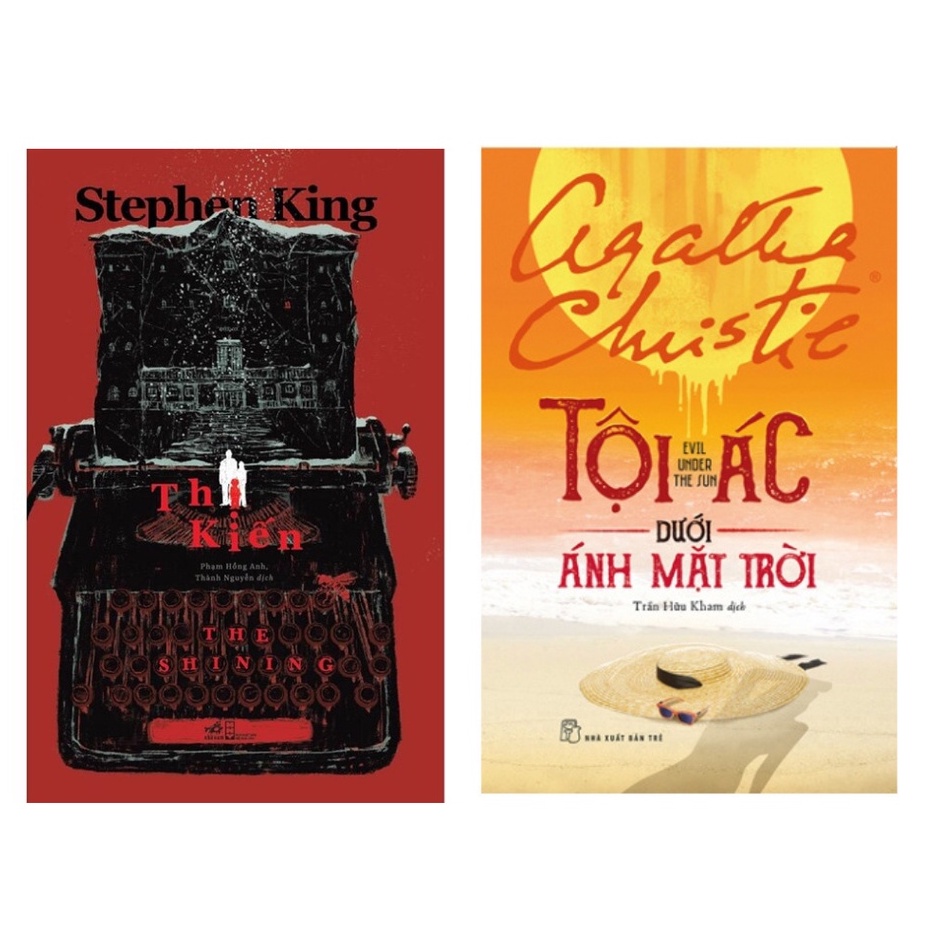 Sách Combo 2 Cuốn: Thị Kiến (The Shinning - Stephen King) nn + Tội Ác Dưới Ánh Mặt Trời (Agatha Christie)