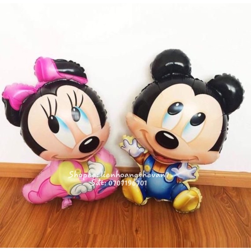 Bóng nhôm chuột Mickey và chuột Minnie baby (size lớn)