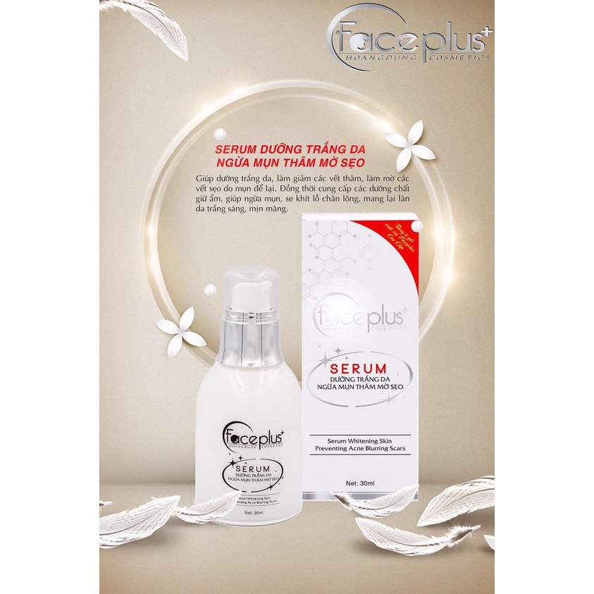 Serum dưỡng trắng da - Ngừa mụn thâm - Mờ sẹo FacePlus+