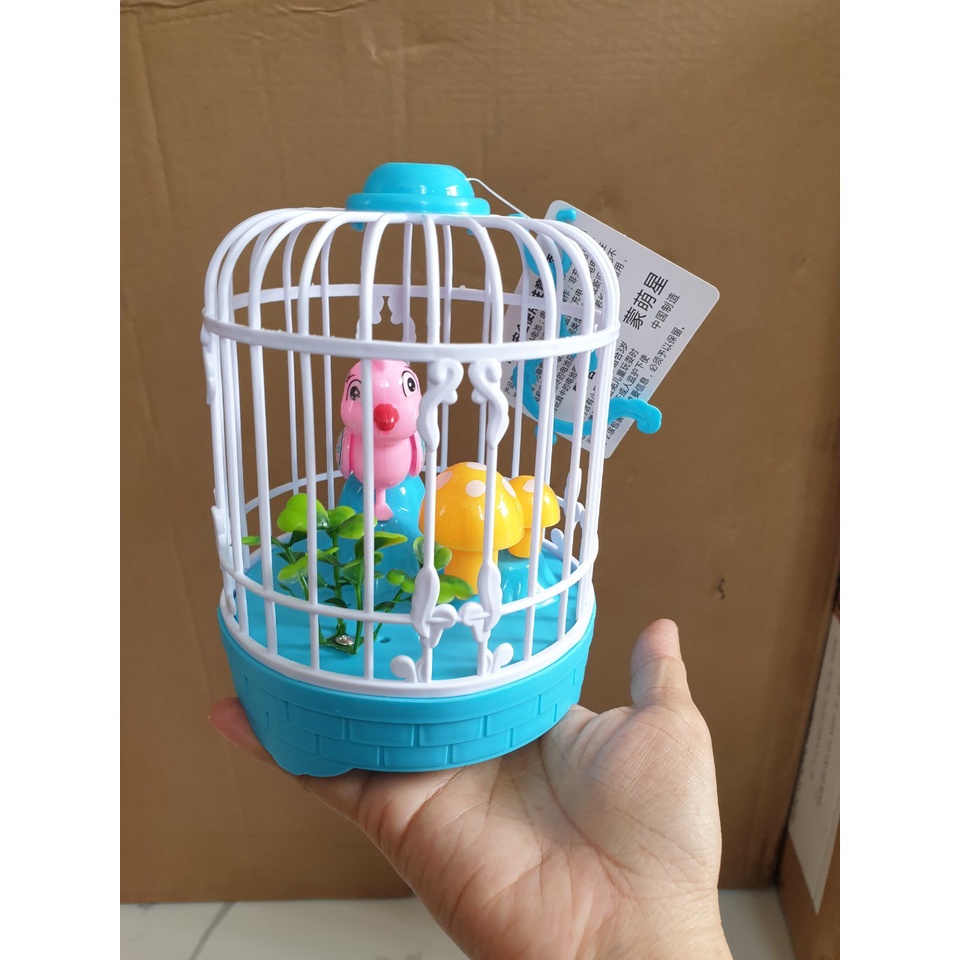 Đồ chơi lồng chim có nhạc/phát âm thanh như chim thật  MẪU NGẪU NHIÊN