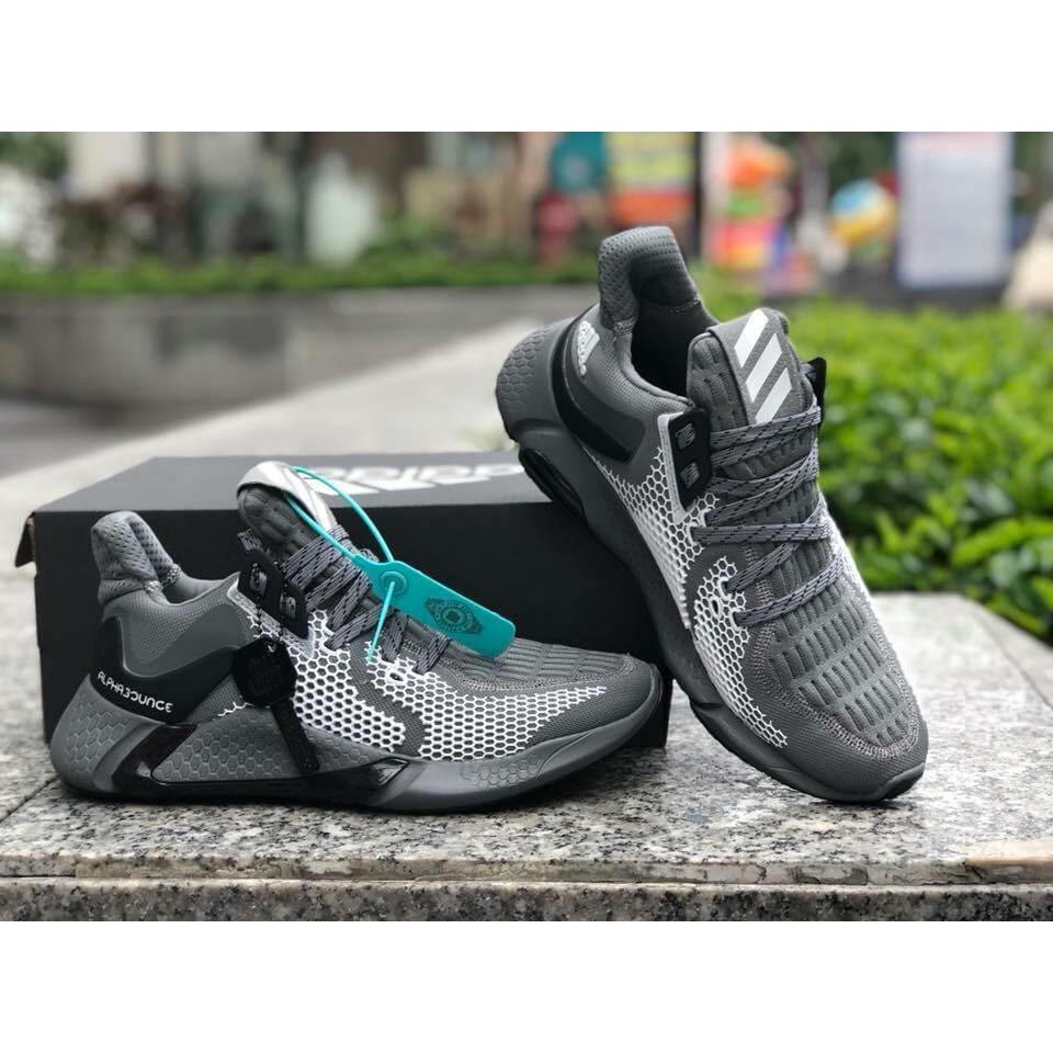 [ Full Box ] - Giày Thể Thao Nam Adidas Aphabounce Bản Mới Nhất 2020 - Phiên Bản Xám Full