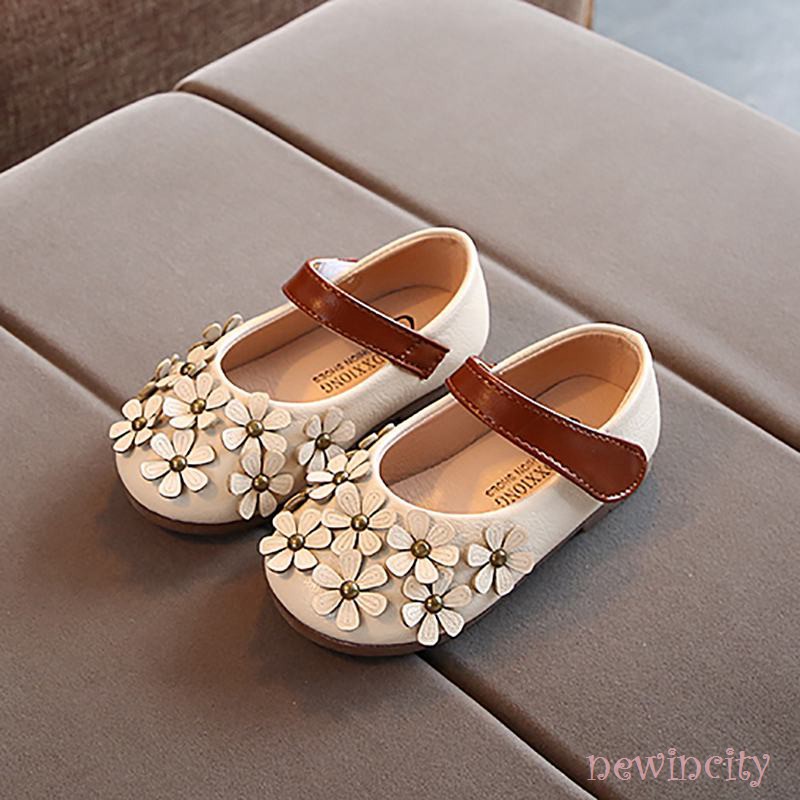 Giày Búp Bê Đính Hoa Xinh Xắn Cho Bé Gái