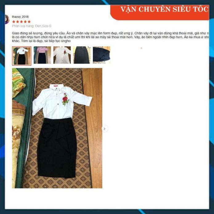 Ảnh Thật - Feedback Chân váy dáng dài bút chì công sở đẹp Tổng Kho CV10 đầm nữ xẻ trước bèo nhúng | BigBuy360 - bigbuy360.vn
