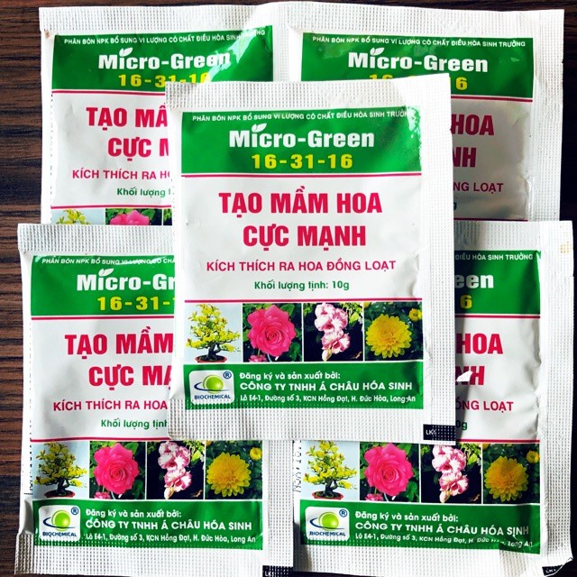 Tạo Mầm Hoa Cực Mạnh, Phân Bón Lá Micro-Green Siêu Ra Hoa