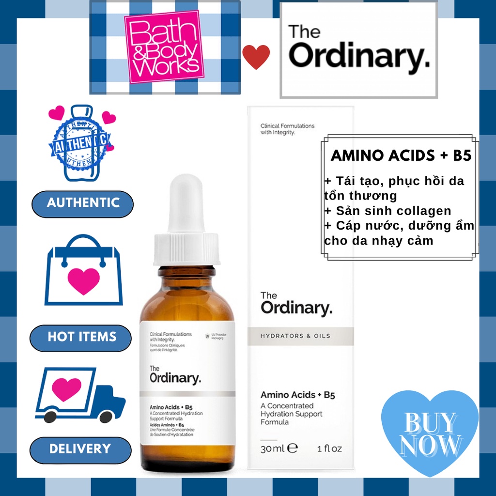 Tinh Chất Phục Hồi Da Amino Acids + B5 - The Ordinary (30ml)