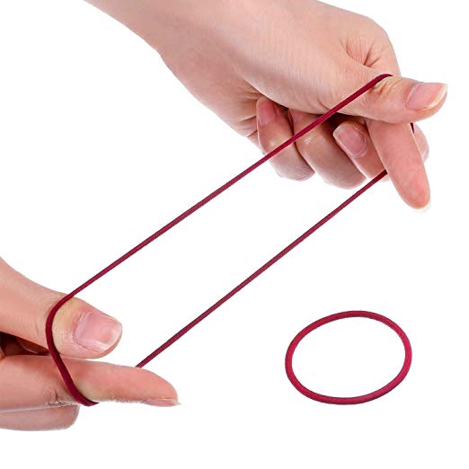 50 dây buộc tóc màu cầu vồng co giãn tốt