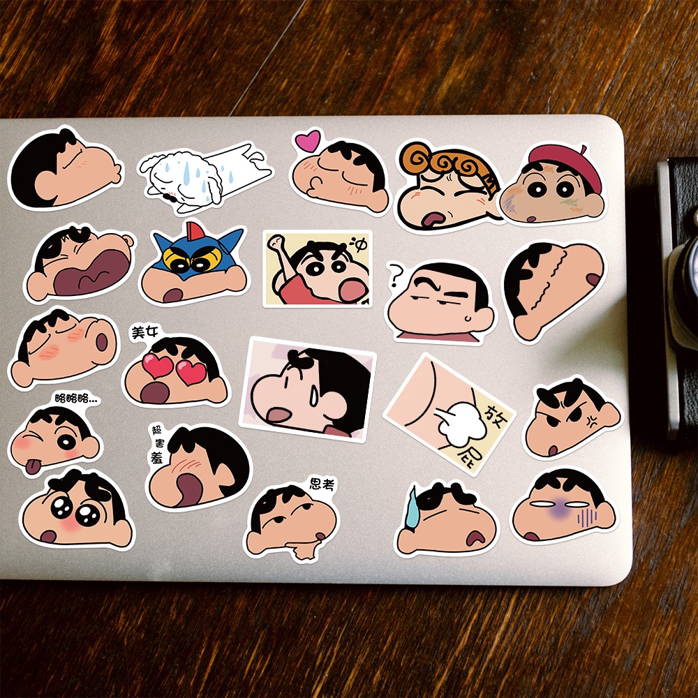 10/ 25/ 50 Miếng dán bằng PVC hình cậu bé bút chì dễ thương DIY chống thấm nước độc đáo trang trí ván trượt/ điện thoại