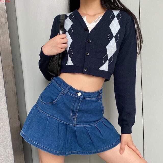 Váy Jeans Dáng Xoè Phong Cách | BigBuy360 - bigbuy360.vn
