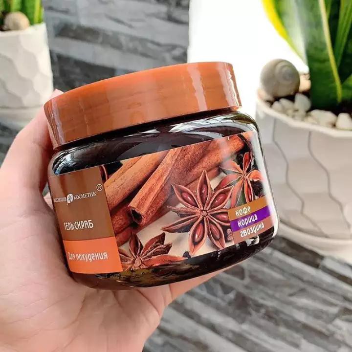 Tẩy Tế Bào Chết Body Chiết Xuất Quế Hồi Cà Phê Exclusivekosmetik-M Gel Scrub Coffee Cinnamon Cloves-Phân Phối Chính Hãng