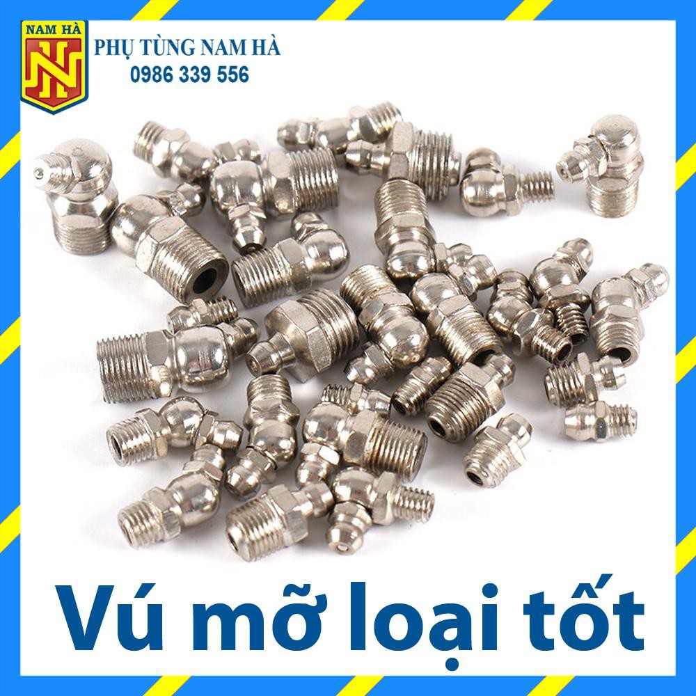 [FreeShip TOÀN QUỐC] (Loại tốt) Vú bơm mỡ bò các loại M6, M8, M10, M12