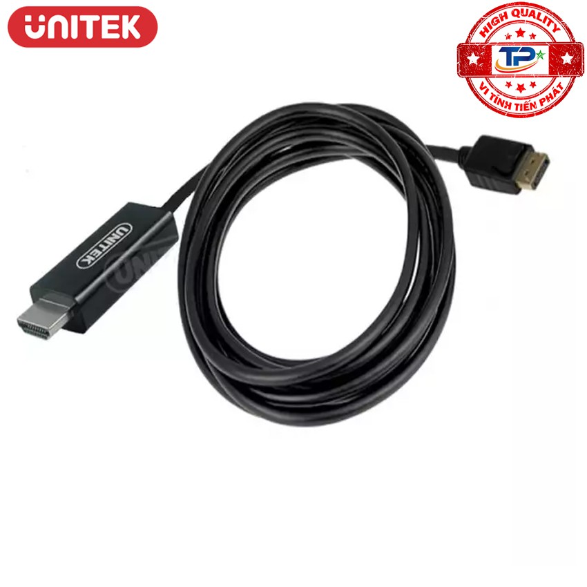 [Mã ELHACE giảm 4% đơn 300K] Cáp chuyển Displayport to HDMI Unitek Y-5118CA Phân giải Full HD sang