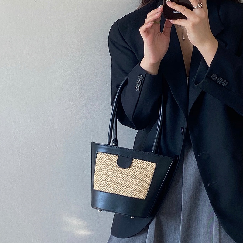 Túi Cói Xách Tay Phong Cách Hàn Quốc Kiểu Dáng Thời Trang Mới Cho Nữ