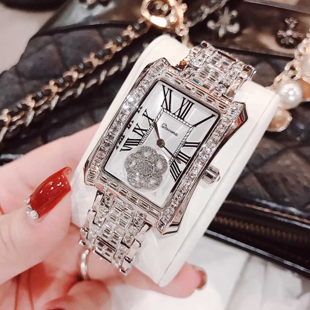 Đồng hồ nữ Davena mặt chữ nhật