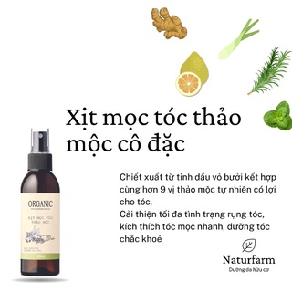 Xịt dưỡng tóc thảo dược cô đặc - giảm rụng tóc, mọc tóc, siêu dưỡng tóc thảo dược 9 vị handmade