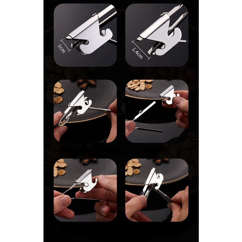 Kẹp hạt dưa đa năng bằng thép không gỉ