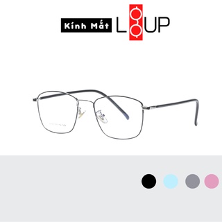 Gọng kính cận mắt vuông kim loại dành cho nam nữ Liup Eyewear 8818 form dễ đeo có thể cắt cận loạn