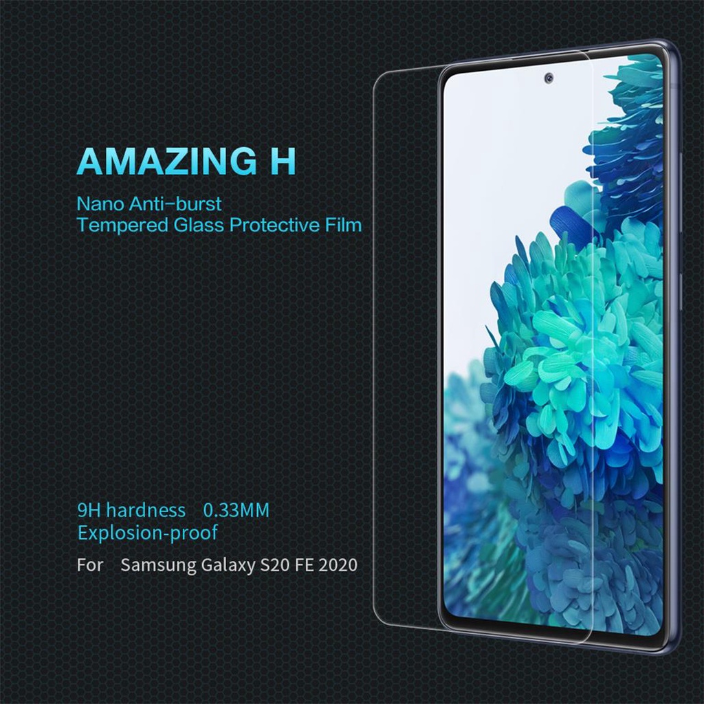 Kính cường lực Samsung S20 FE full màn hình hiển thị chính hãng Nillkin Amazing H+ Pro trong suốt