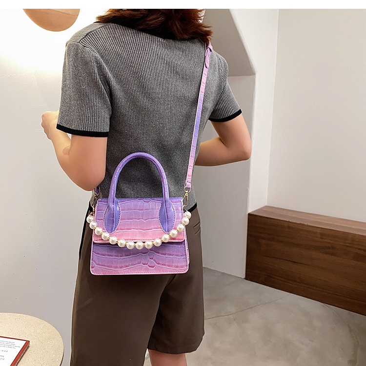 Túi Xách JASMIN NOIR Họa Tiết Da Cá Sấu Đính Ngọc Trai Giả Thời Trang Mùa Hè Phong Cách Phương Tây Cho Nữ 2021