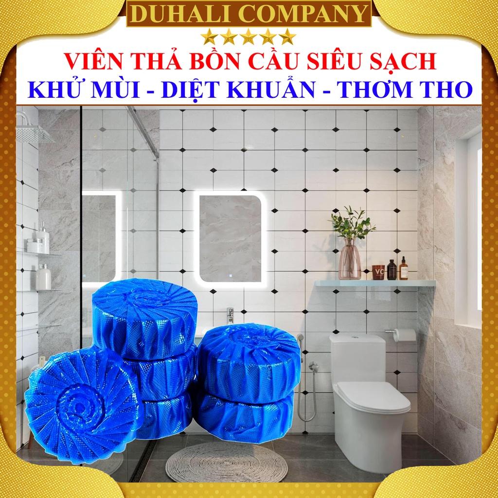 [COMBO 40] Viên Tẩy Bồn Cầu - Viên Thả Bồn Cầu - Vệ Sinh Toilet, Diệt Khuẩn, Khử Mùi, Giúp Thơm, Làm Sạch Bệ Xí - DUHALI