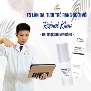 RETINOL 1% KTIMI. Giúp Trẻ Hóa, Xóa Nhăn,Tăng Sinh Collagel,Sạch Mụn,Mờ Thâm,Nám,Tàn Nhang. DR NGỌC KHUYÊN DÙNG