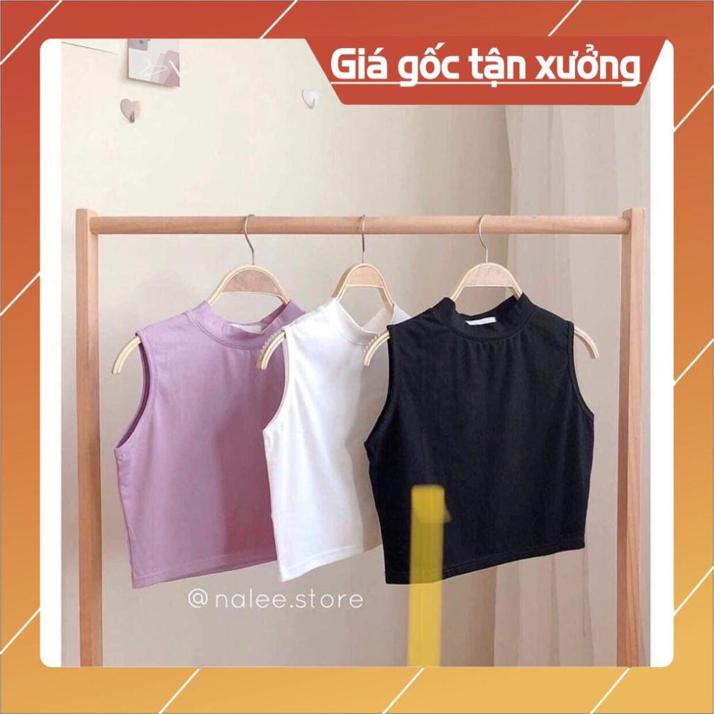 free ship. áo ba lỗ ngược croptop nhiều màu .