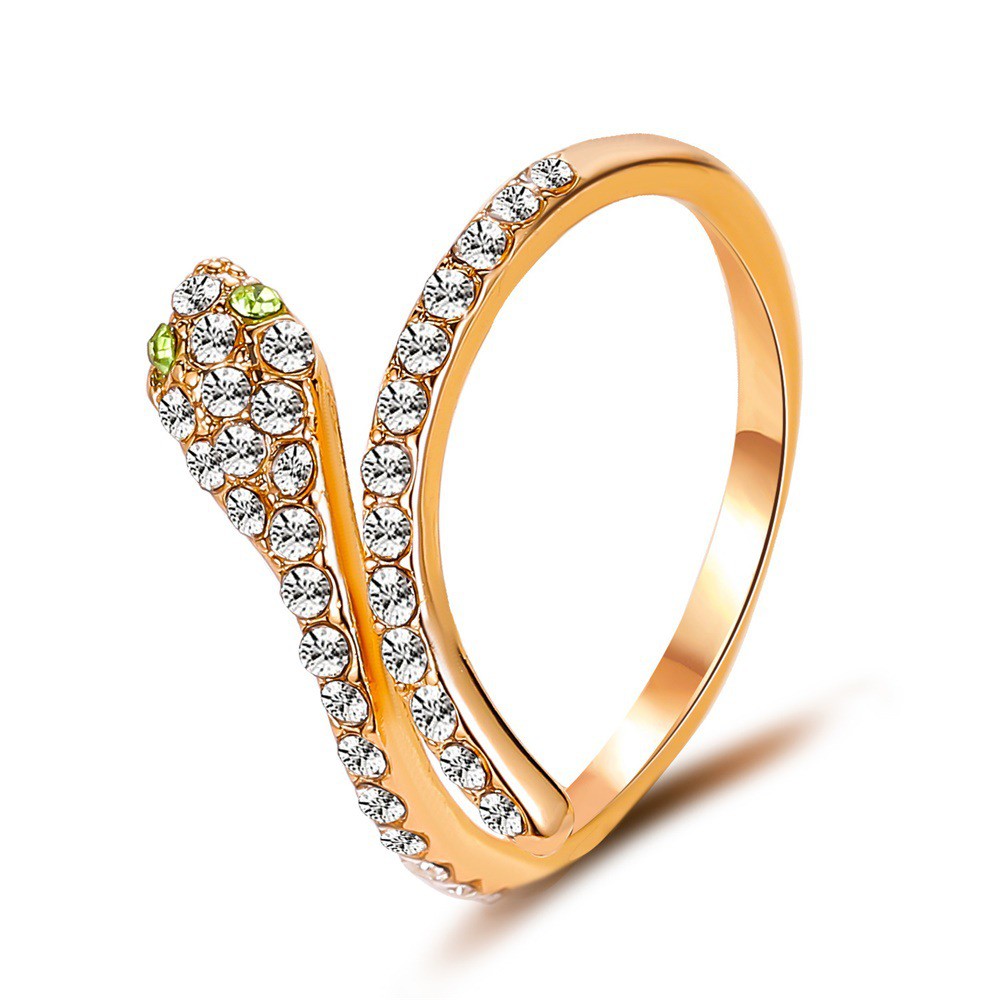 Serpentine Zircon Diamond Rings