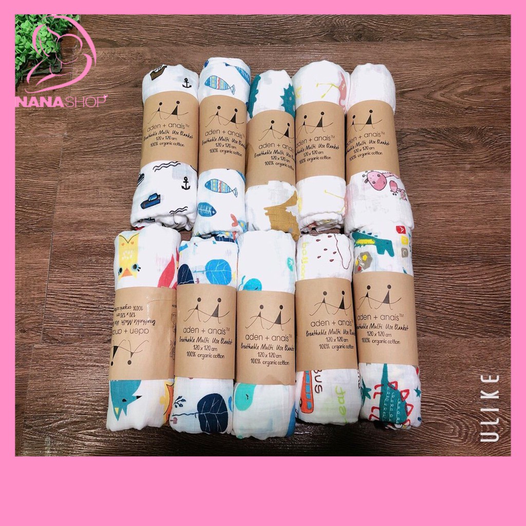 Khăn Xô cotton sợi tre Aden And Anais 1m20 X 1m20