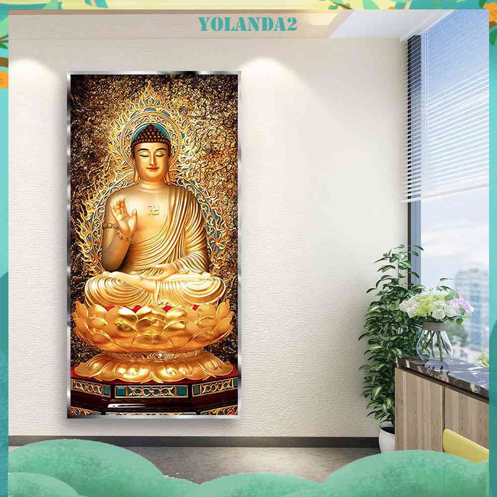 Tranh Đính Đá Kim Cương Toàn Bộ 5D DIY Hình Vẽ Phật