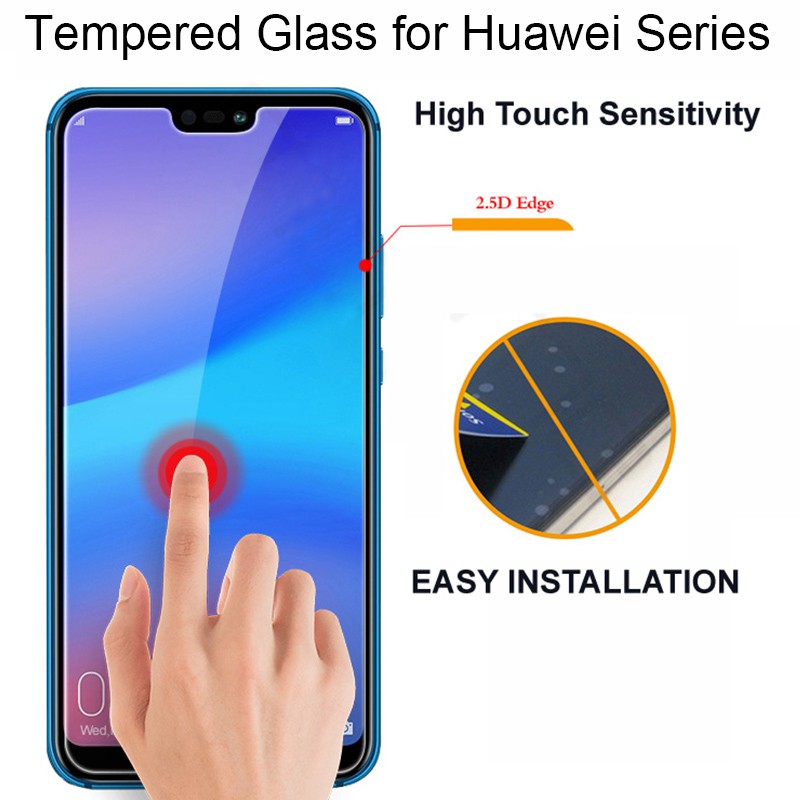 Kính cường lực bảo vệ màn hình siêu mỏng cho Huawei Nova 3/3i/3e/2i 8 Lite Honor 9 Lite Honor 9i P Smart kèm phụ kiện