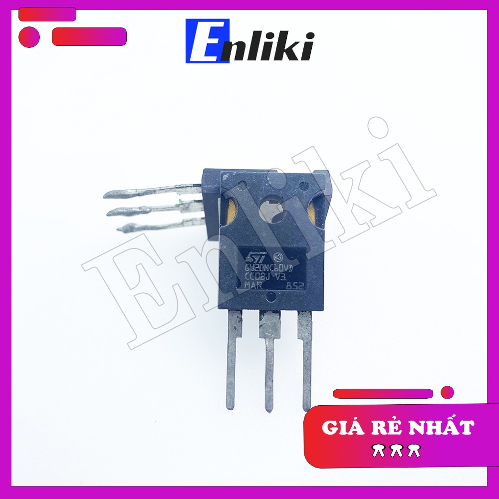 [Mã ELHACE giảm 4% đơn 300K] 20NC60 GW20NC60vD igbt 20a 600v hàng tháo máy