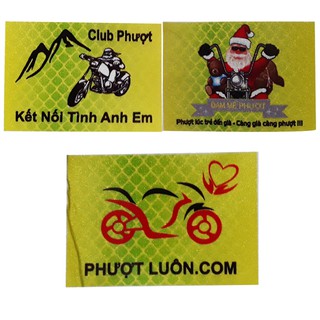 Tem Đề can phản quang cho phượt thủ N1 ngộ nghĩnh dán xe máy, ô tô, xe đạp điện, mũ bảo hiểm, balo, bàn học...