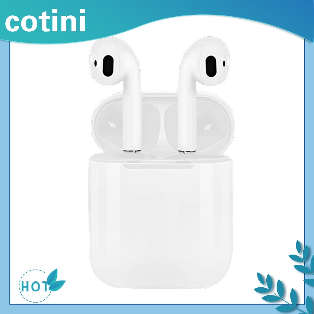 Tai nghe nhét tai i12 TWS mini không dây Bluetooth 5.0 điều khiển chạm kèm hộp sạc