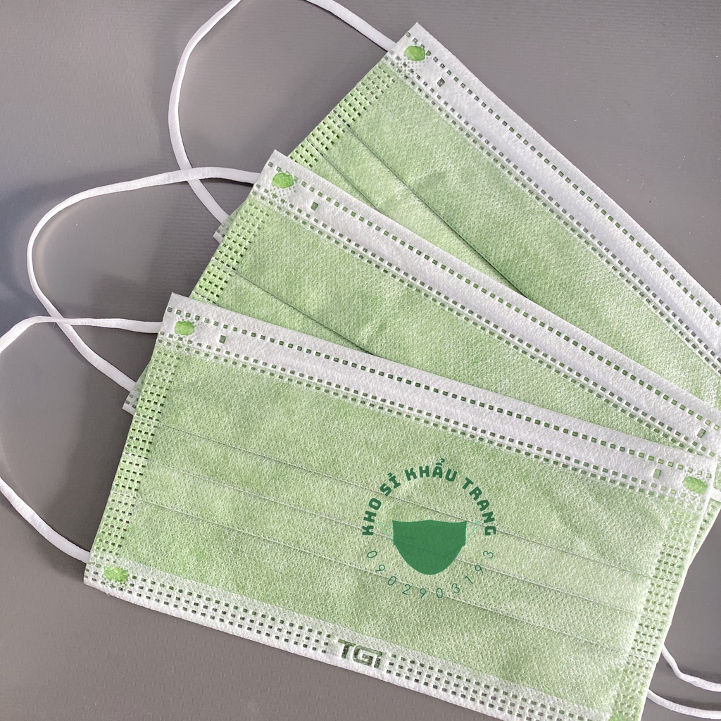 Khẩu trang y tế TGI kháng khuẩn 4 lớp dày hộp 50 cái