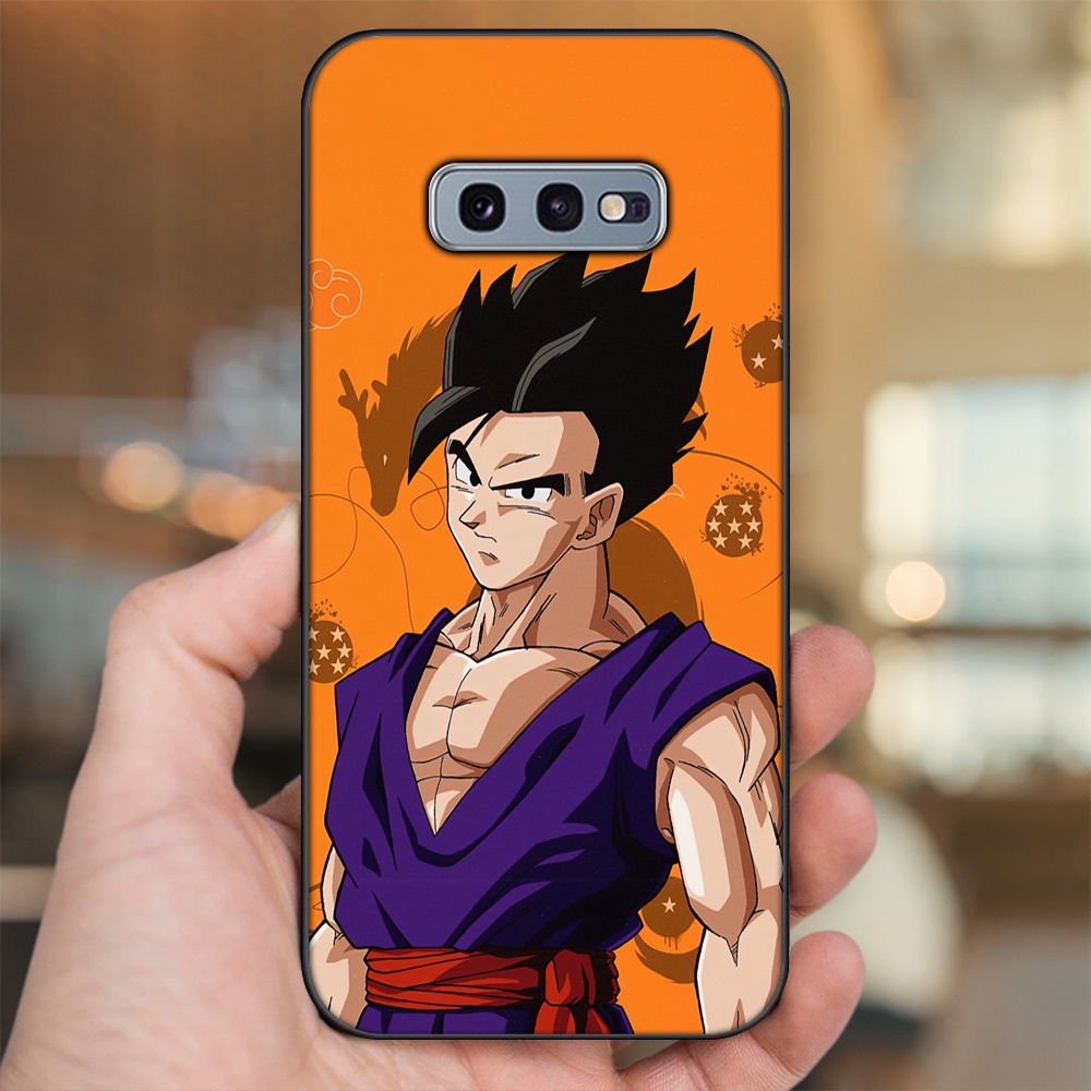 Ốp lưng Samsung S10e viền đen in hình Gohan Dragon Ball