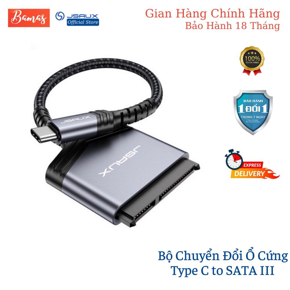 Bộ Chuyển Đổi Ổ Cứng Type C Sang Sata III  2.5 inch JSAUX Cho Ssd / Hdd – Cho Macbook, Laptop, Điện thoại Samsung, Oppo