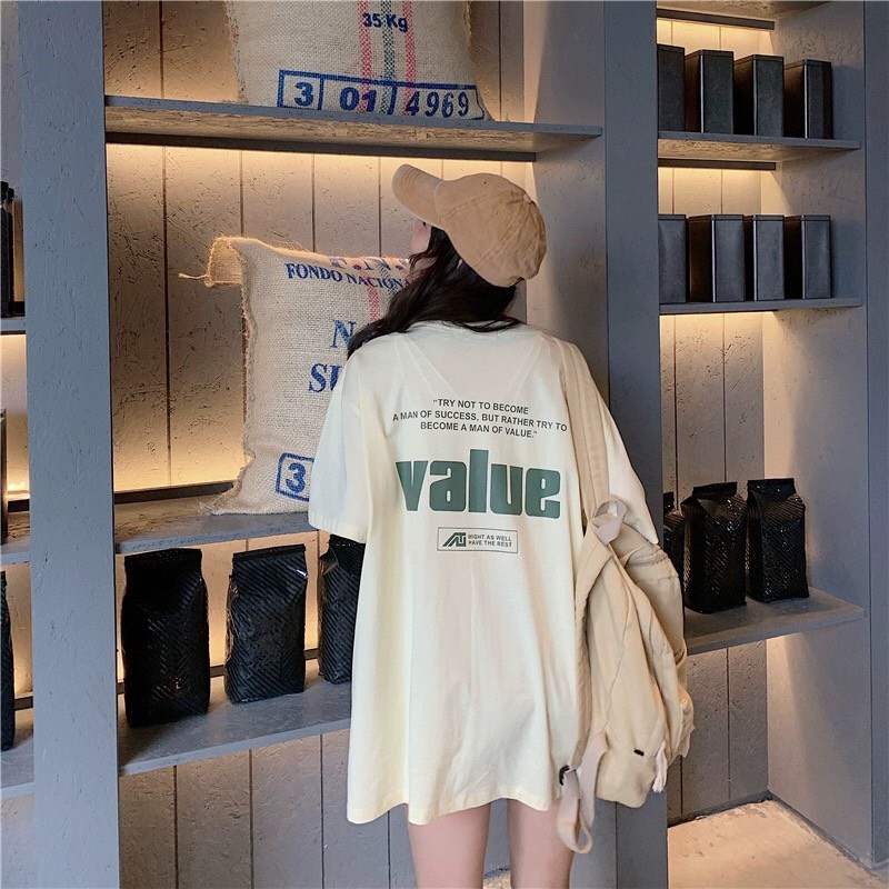 Áo Thun Unisex VALUE G470, Tay Lỡ Form Rộng