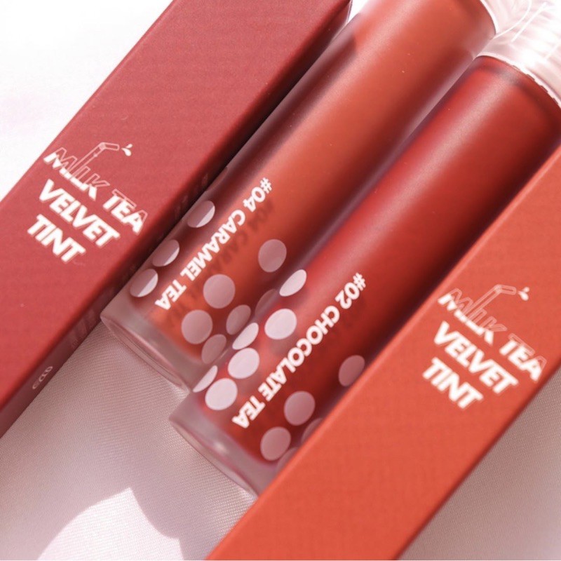 [Màu 1-09]Son Kem Romand Milk Tea Velvet Tint Ver 1 + 2