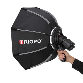 Softbox bát giác Triopo KS65 cho đèn flash speedlite Quick HL Studio