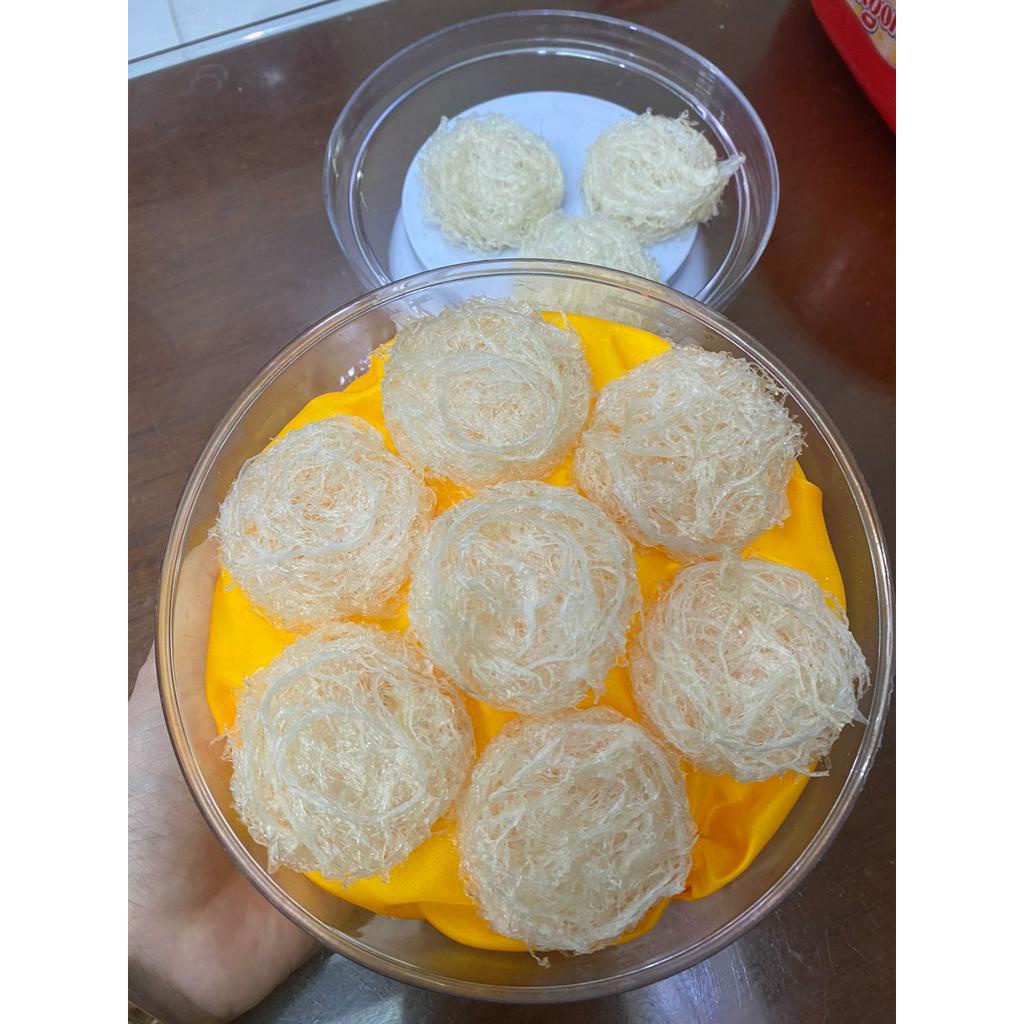 viên yến tinh chế sợi 5gr/viên tặng kèm táo đường phèn chưng cùng ( 1 viên )